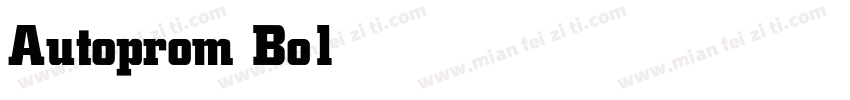 Autoprom Bold字体转换